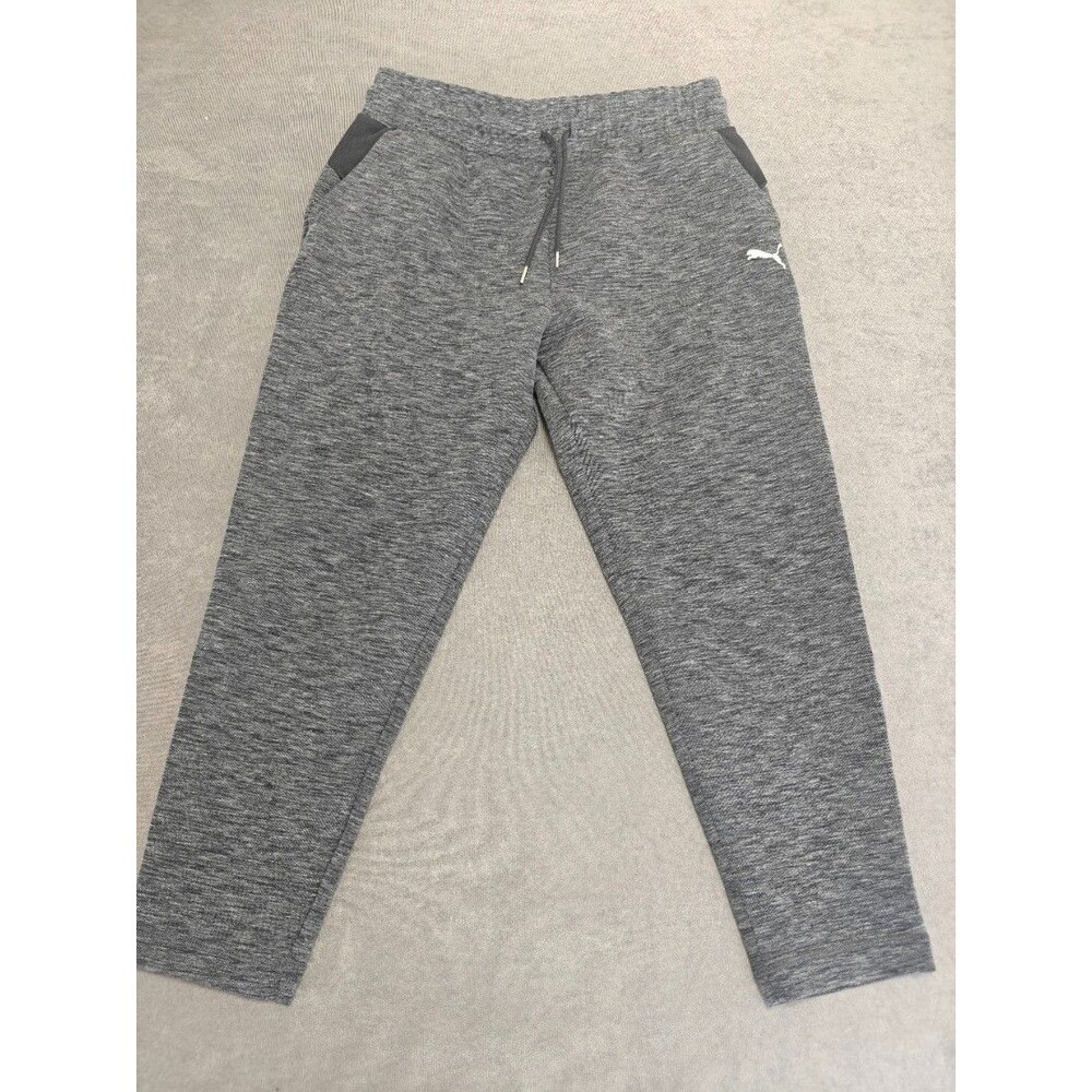 Puma Women’s Jogger Pants Size M Gray Heather Athletic Sweatpants Tapered